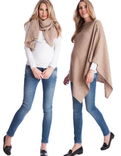 Best Seraphine Luxurioser Stillschal Mit Zopfstrickmuster - Camel