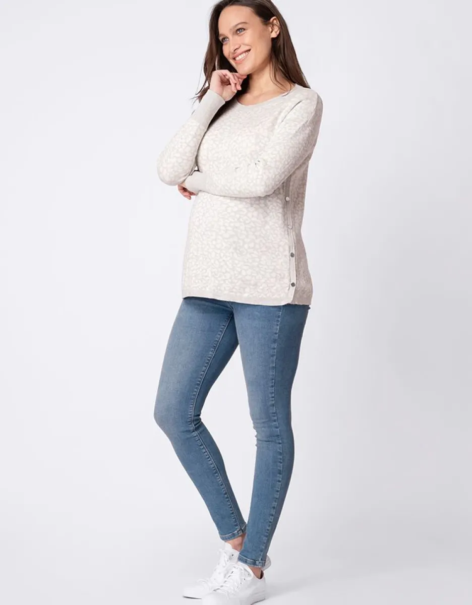 Store Seraphine Mama & Mini Animal Print Baumwollpullover