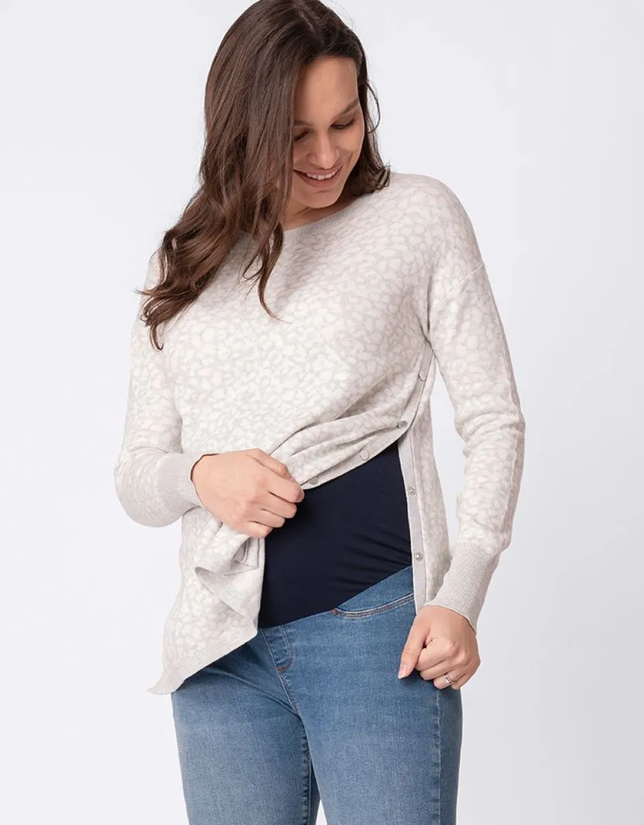 Store Seraphine Mama & Mini Animal Print Baumwollpullover