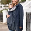 New Seraphine Marineblauer Utility-Parka 4-In-1 Umstands- Und Babytragejacke Mit Kapuze