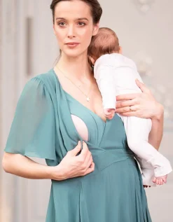 Best Sale Seraphine Maxi Still- & Umstandswickelkleid Salbeigrun