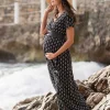 Store Seraphine Maxi Umstandskleid Im Wickelstil