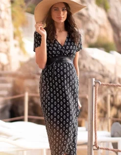 Store Seraphine Maxi Umstandskleid Im Wickelstil