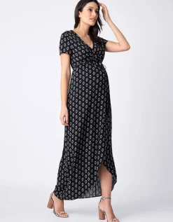 Store Seraphine Maxi Umstandskleid Im Wickelstil