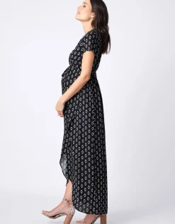 Store Seraphine Maxi Umstandskleid Im Wickelstil