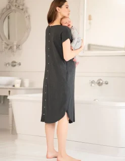 Store Seraphine Midi Geburtshemd Bio-Baumwolle