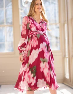 Store Seraphine Midi-Umstands- & Stillwickelkleid