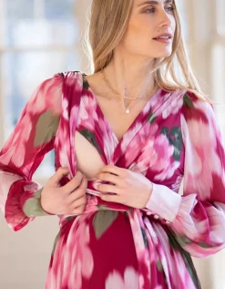 Store Seraphine Midi-Umstands- & Stillwickelkleid