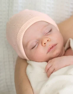 Clearance Seraphine Mini-Strickmutze Aus Baumwolle Und Kaschmir In Rosa