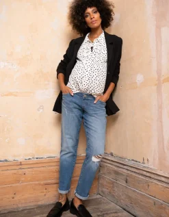 Store Seraphine Mutterschafts-Jeans Bio Ripped Boyfriend