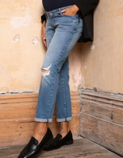 Store Seraphine Mutterschafts-Jeans Bio Ripped Boyfriend