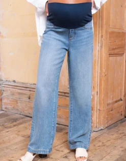 Online Seraphine Mutterschafts-Jeans Wide Leg Mid Bump