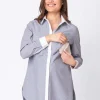 Sale Seraphine Nadelstreifen Umstands- & Stillbluse Baumwolle