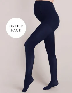 Cheap Seraphine Navy Umstandsstrumpfhose 100 Denier Dreierpack