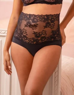Cheap Seraphine Overbump Umstandsslips Mit Spitze Schwarz