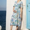 Best Sale Seraphine Paisley Umstandswickelkleid Midi