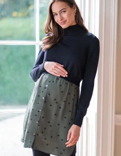 Cheap Seraphine Polka Dot Umstands- & Stillkleid Khaki