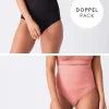 New Seraphine Postnatale Formende Slips Doppelpack Schwarz & Terracotta