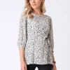 Outlet Seraphine Print Umstandsbluse Mit Gurtel