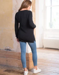 Store Seraphine Rippen-Umstands- & Stillpullover Baumwolle