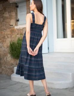 Hot Seraphine Romantisches Still- & Umstandsmidikleid Aus Baumwolle