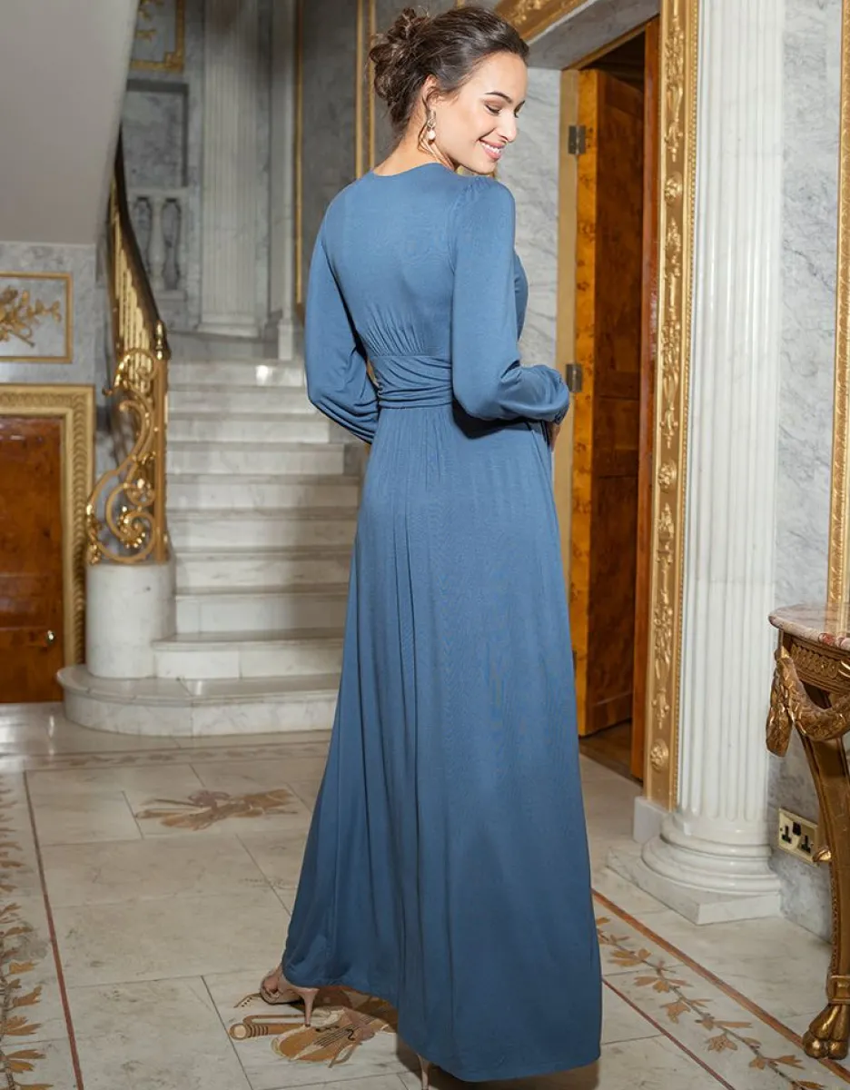 Cheap Seraphine Schieferblaues Umstands- & Stillabendkleid