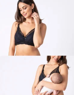 Hot Seraphine Schwangerschafts- Und Still-Bh Mit Spitze - Mitternachtsblau