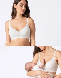 Sale Seraphine Schwangerschafts- Und Still-Bh Mit Spitze - Elfenbein