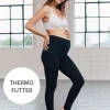 Hot Seraphine Schwarze Thermo Umstandslegging