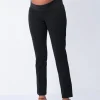 Online Seraphine Schwarze Umstandshose Mit Schmalem Bein Unterbauchbund