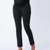 Discount Seraphine Schwarze Umstandshose Mit Schmalem Bein Uberbauch
