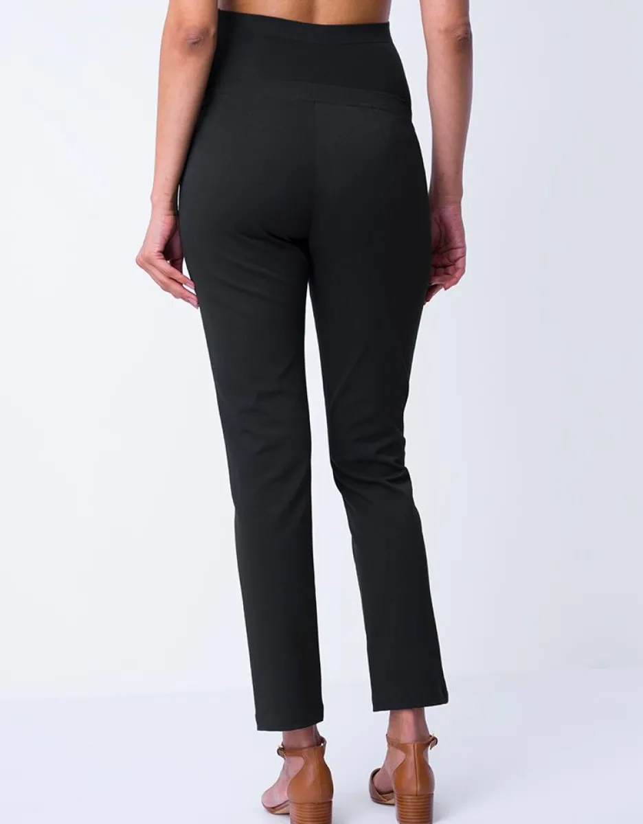 Discount Seraphine Schwarze Umstandshose Mit Schmalem Bein Uberbauch