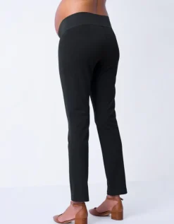 Online Seraphine Schwarze Umstandshose Mit Schmalem Bein Unterbauchbund