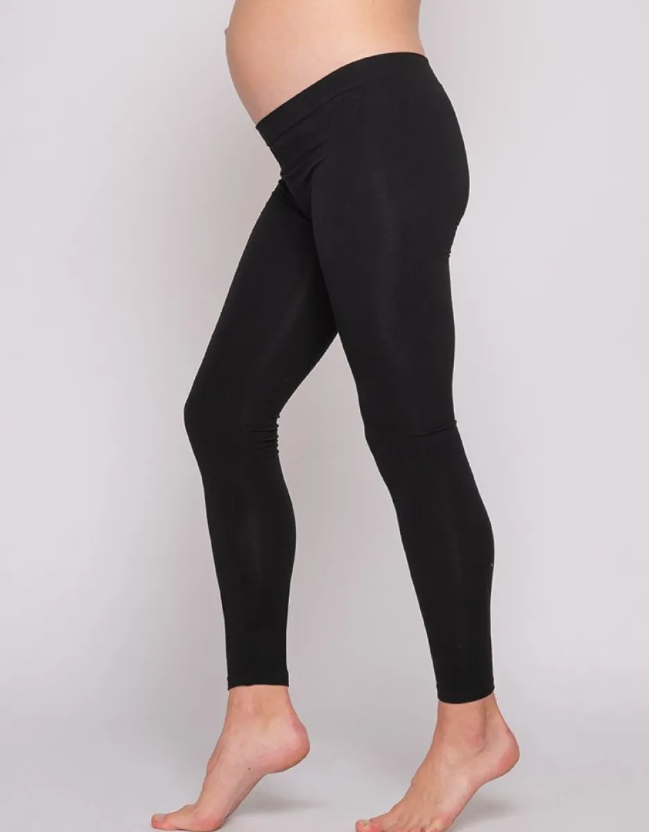 Shop Seraphine Schwarze Umstandsleggings Aktiv - Niedriger Bund