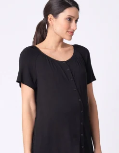 Sale Seraphine Schwarze Umstandsnachthemden - Doppelpack