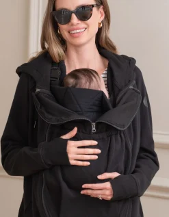 Discount Seraphine Schwarzer 3-In-1 Umstands- & Tragehoodie