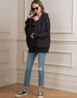 Discount Seraphine Schwarzer 3-In-1 Umstands- & Tragehoodie