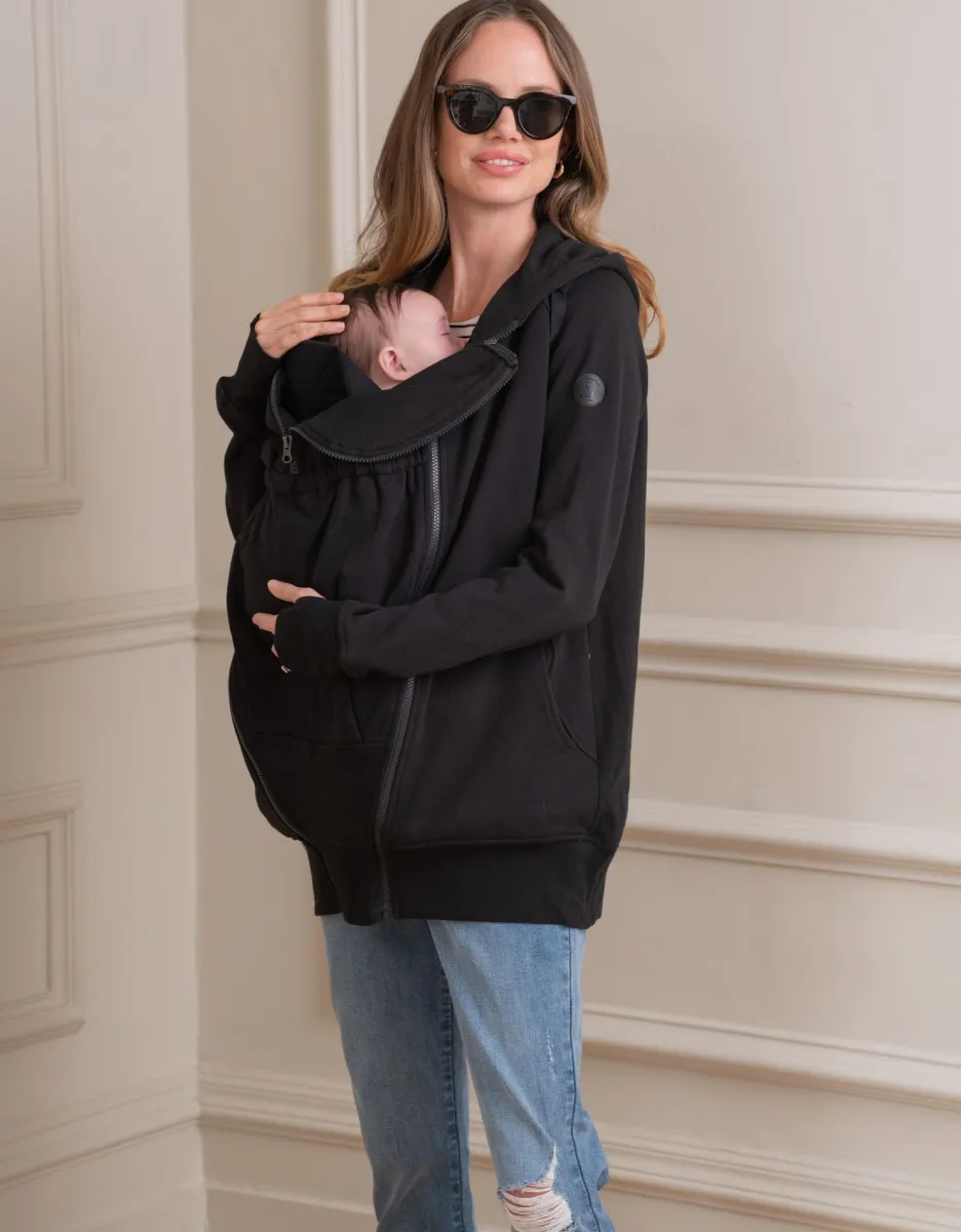 Discount Seraphine Schwarzer 3-In-1 Umstands- & Tragehoodie