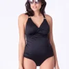 Fashion Seraphine Schwarzer Umstandsbadeanzug Twist