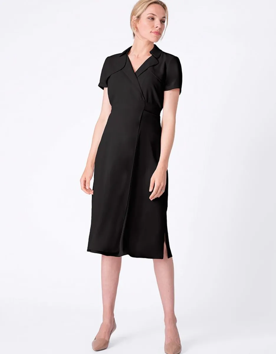 Cheap Seraphine Schwarzes Trench Umstandskleid