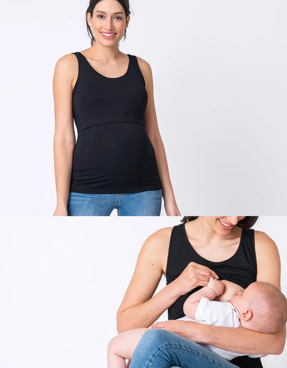 Best Sale Seraphine Schwarzes Umstands - Und Stilltop Mit Tragern