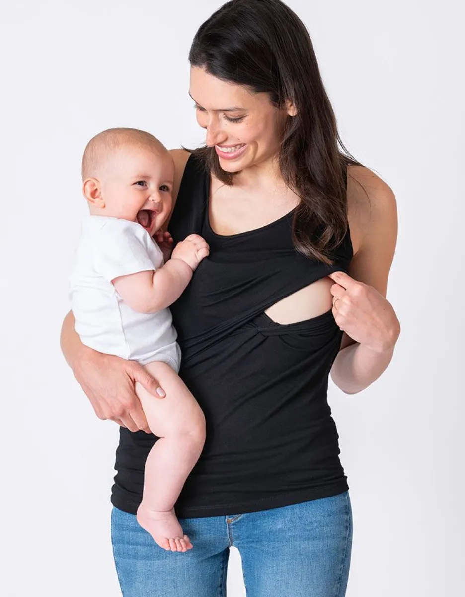 Best Sale Seraphine Schwarzes Umstands - Und Stilltop Mit Tragern