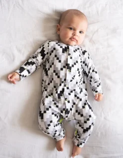 Fashion Seraphine Set Bio-Baumwoll-Schlafanzug Und Latzchen Mit Einfachem Reisverschluss