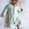 Fashion Seraphine Set Bio-Baumwoll-Schlafanzug Und Latzchen Mit Einfachem Reisverschluss