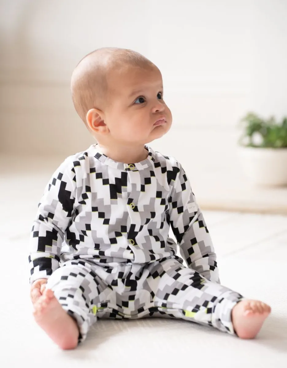 Fashion Seraphine Set Bio-Baumwoll-Schlafanzug Und Latzchen Mit Einfachem Reisverschluss