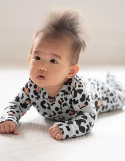 Flash Sale Seraphine Set Bio-Baumwoll-Schlafanzug Und Latzchen Mit Einfachem Reisverschluss