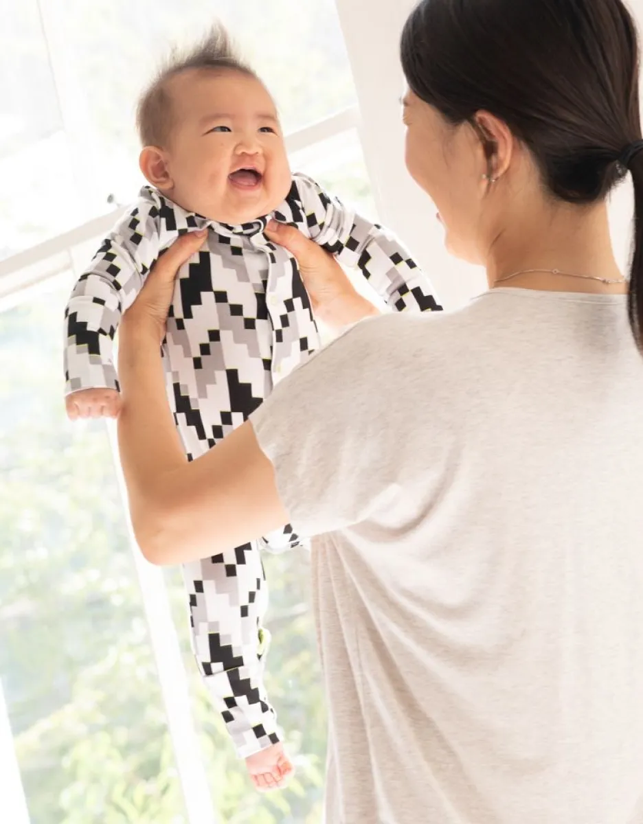 Fashion Seraphine Set Bio-Baumwoll-Schlafanzug Und Latzchen Mit Einfachem Reisverschluss