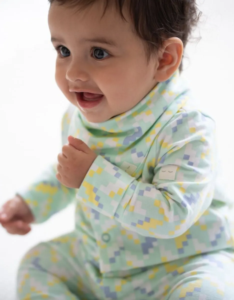 Fashion Seraphine Set Bio-Baumwoll-Schlafanzug Und Latzchen Mit Einfachem Reisverschluss