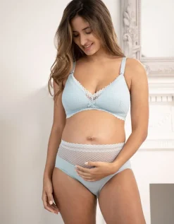 New Seraphine Spitzenumstandshoschen Mid-Bump Hellblau