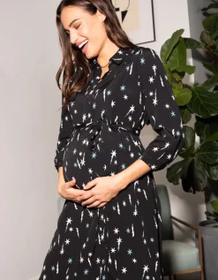 Online Seraphine Still- & Umstandshemdkleid Sternprint